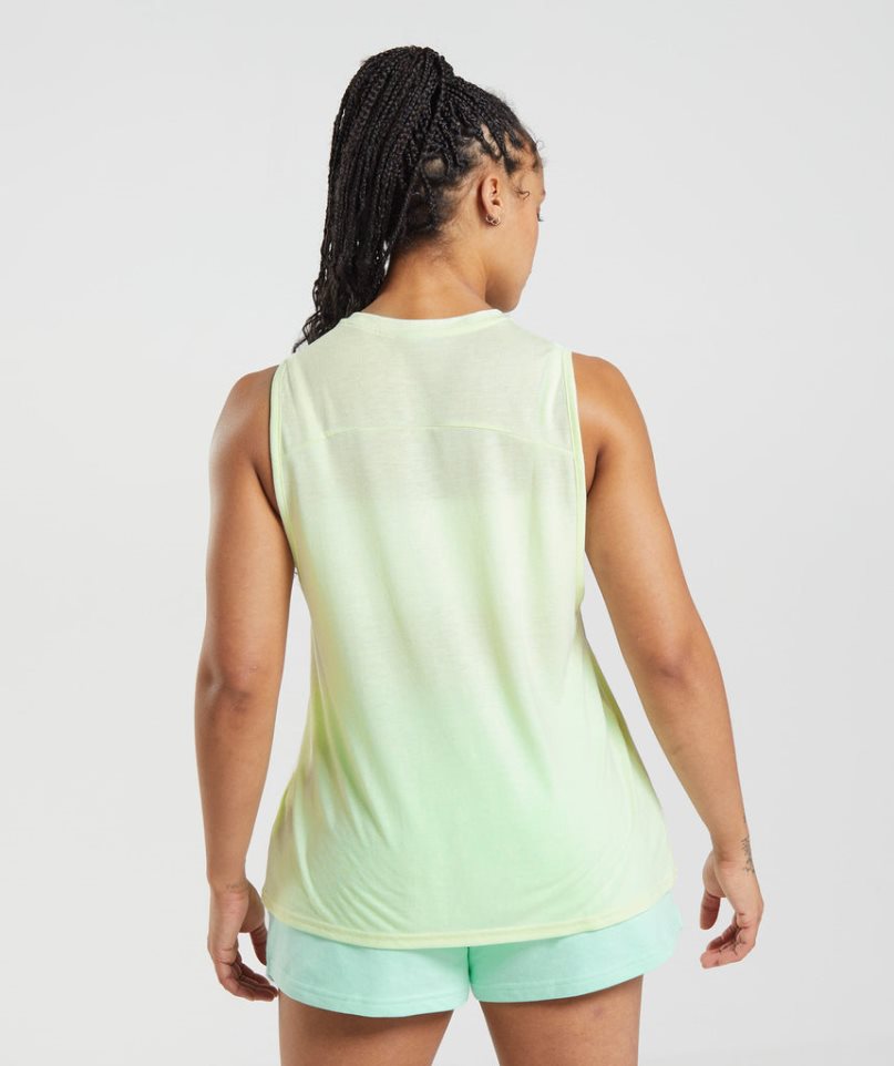 Women's Gymshark Legacy Tanks Mint | CA 60513D